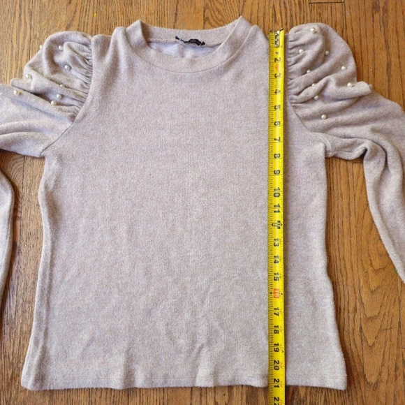 Zara sweater with pearls size L - Picture 6 of 6